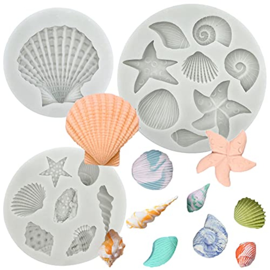Marine Coral - 3 PCS Marine Theme Cake Fondant