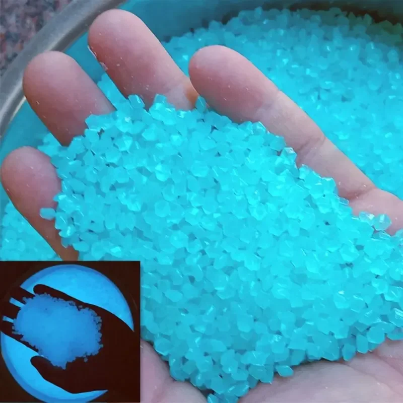 Marine Fish Tank - 1000pcs 3-5mm Luminous Sand Glow in