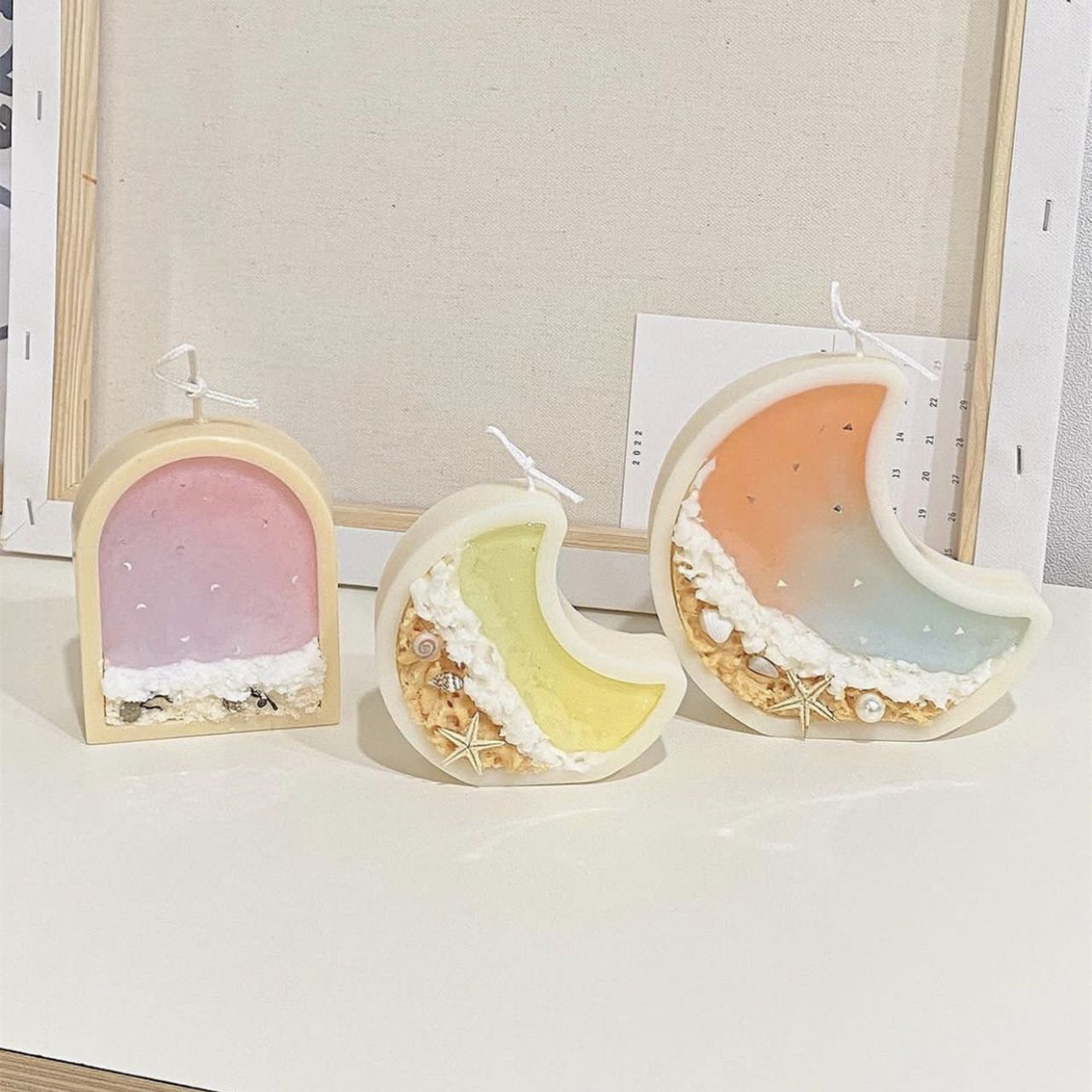 Fish Tank Moon Shape Candle Mo - Marine Fish Tank 评论和价格