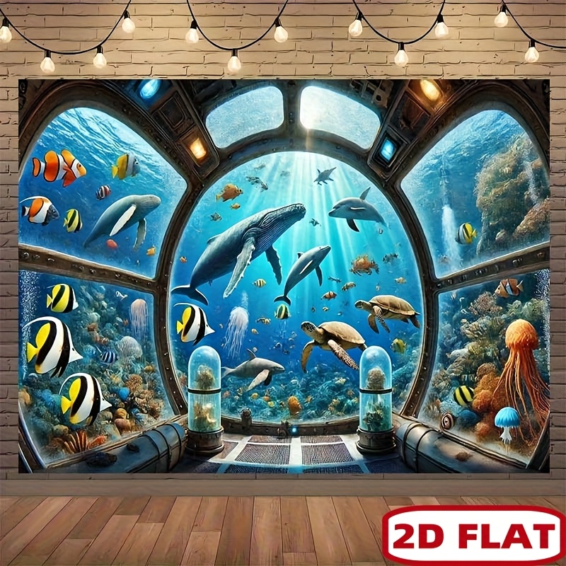 Underwater Submarine Window Wh - Ocean Aquarium 评论和价格