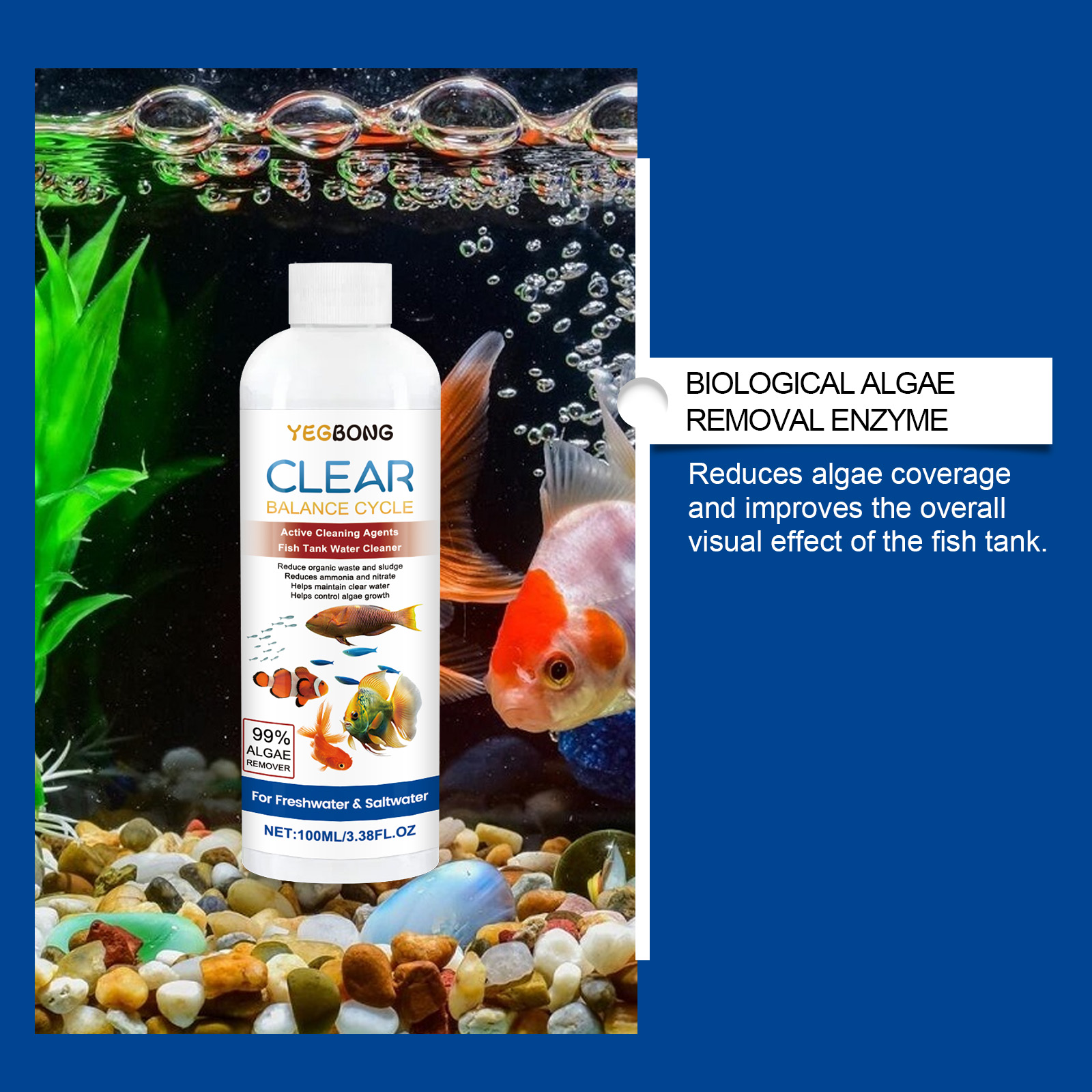 Aquarium Water Clarifier 100ml - Saltwater Tank 评论和价格