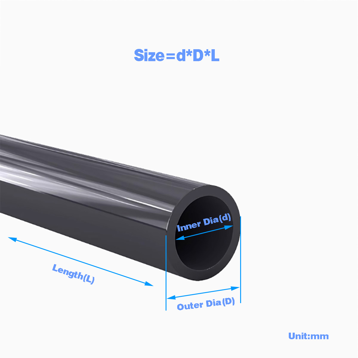 Black PVC Plastic Pipe Hollow  - Ocean Aquarium 评论和价格