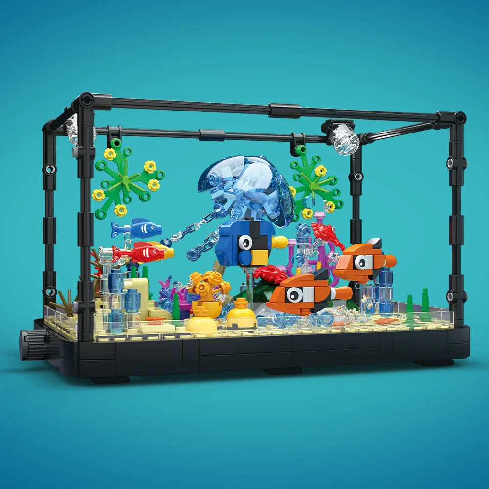 Fish Tank Building Block Set w - Marine Aquarium 评论和价格