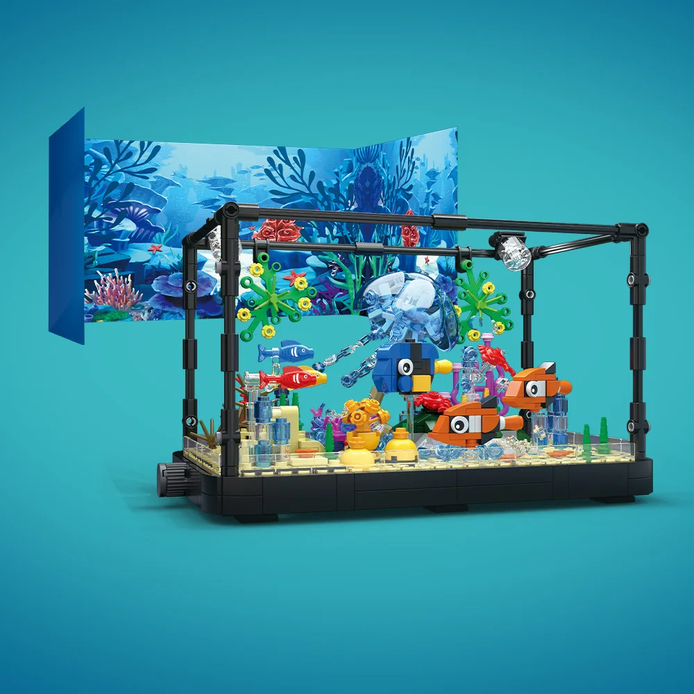 Fish Tank Building Block Set w - Marine Aquarium 评论和价格