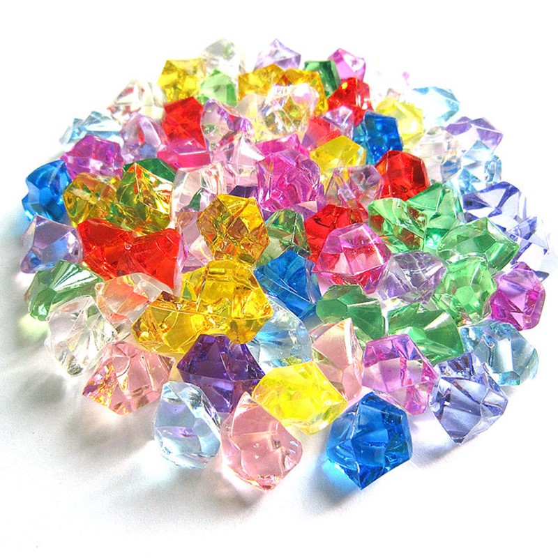 100Pcs Acrylic Stones Crystal  - Marine Aquarium Cube 评论和价格