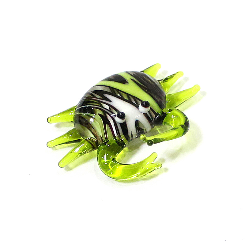 Handmade Cute Mini Glass Crab  - Marine Aquarium 评论和价格