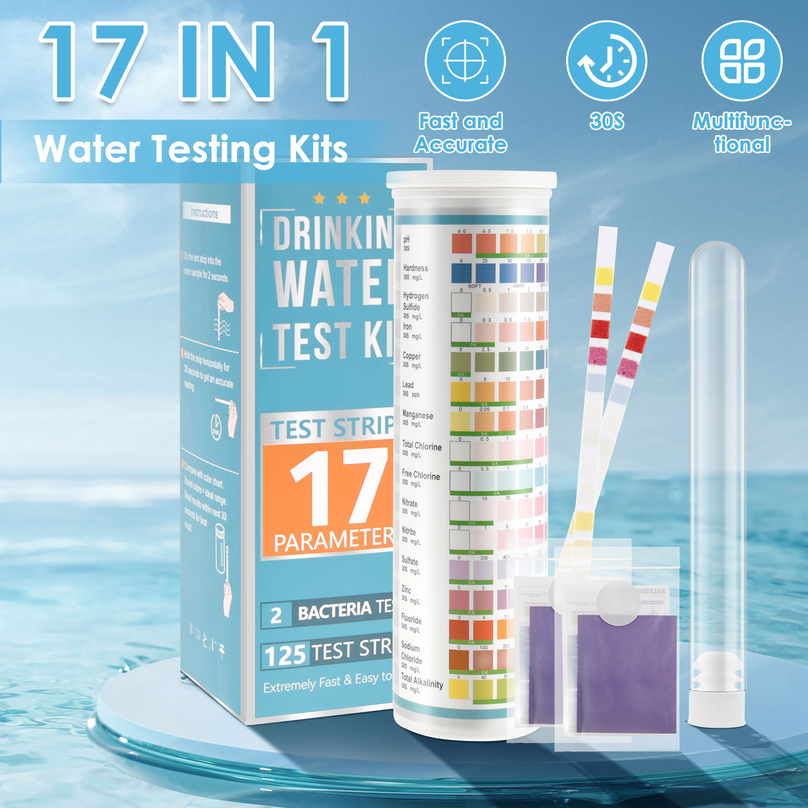 5-17 in 1 Aquarium Test Strips - Saltwater Tank 评论和价格
