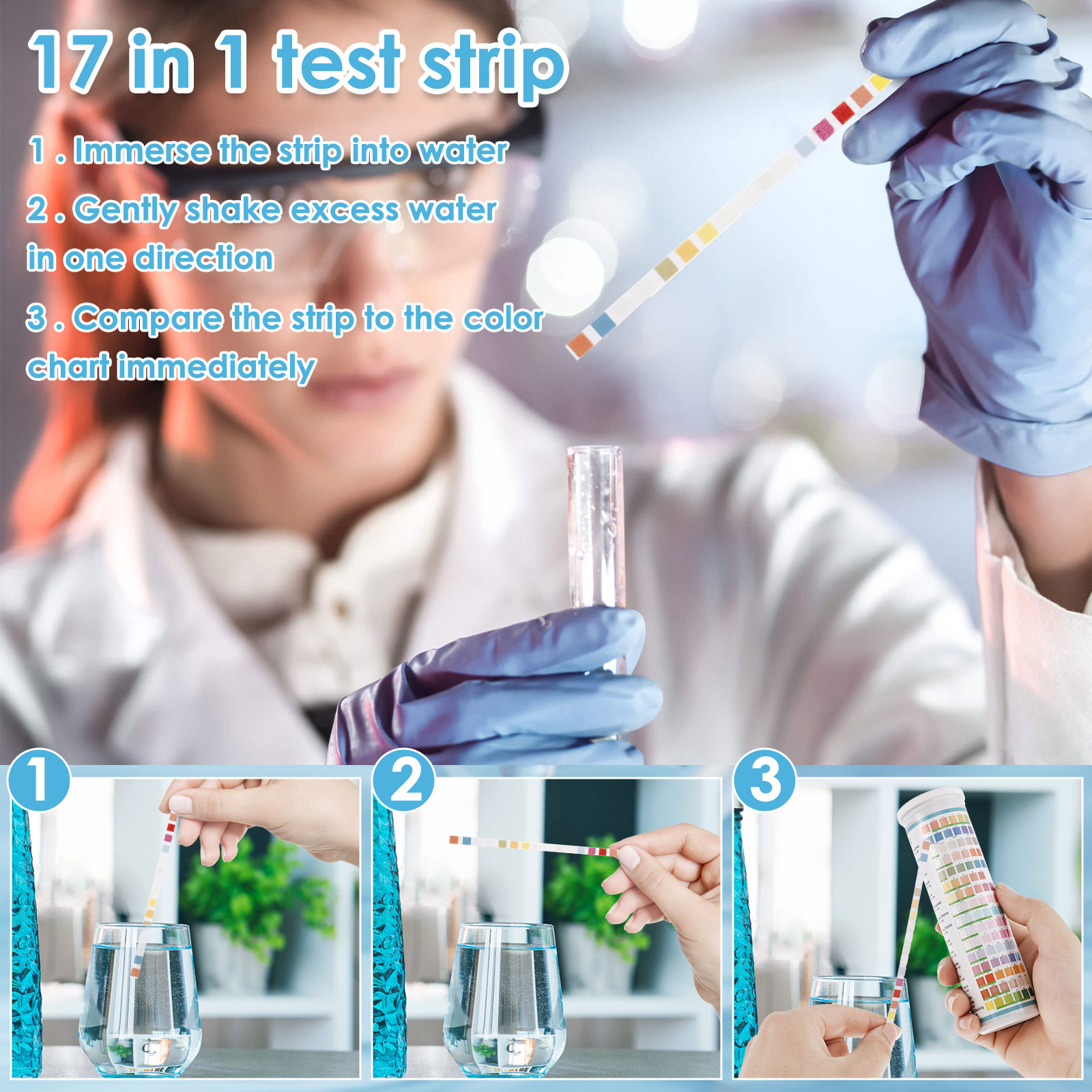 5-17 in 1 Aquarium Test Strips - Saltwater Tank 评论和价格