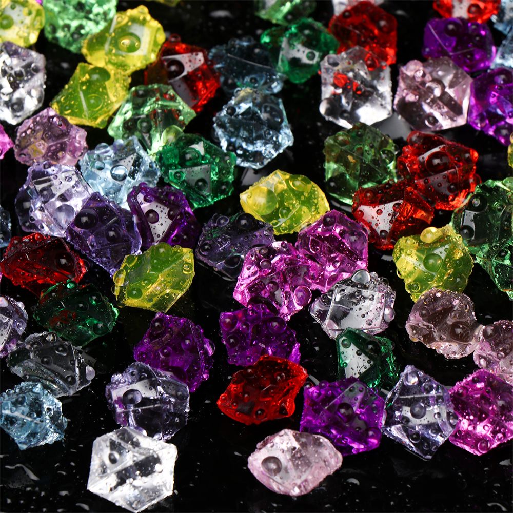 50PCS/pack Colorful 1.4*1.1cm  - Marine Aquarium Cube 评论和价格