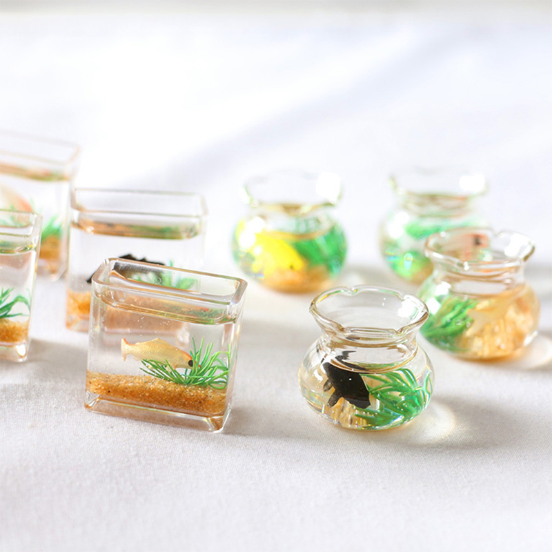 Home Ornament Doll House Decor - Marine Fish Tank 评论和价格