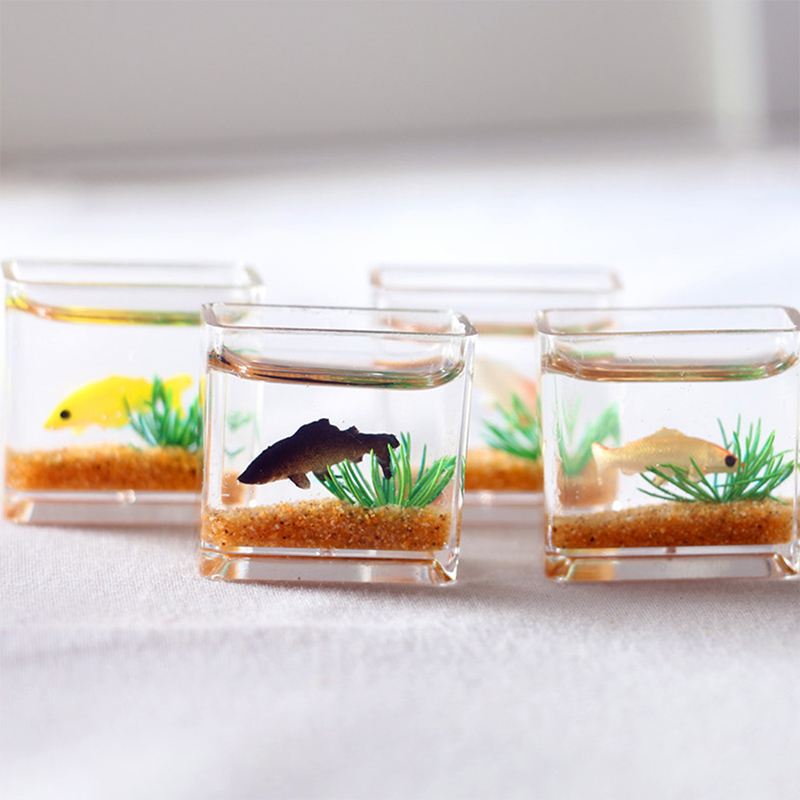 Home Ornament Doll House Decor - Marine Fish Tank 评论和价格